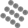 IDEA HOME MS. Kitchen Spugna Metallica Inox 12 Pezzi - Pagliette a Spirale Resistenti - Pulizia Efficace per Pentole, Padelle e Utensili