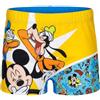 E PLUS M Disney Mickey Mouse Goofy Donald Duck Costume da bagno per bambini, taglia 98-128, giallo-blu, 88% poliestere, 12% elastan, Multicolore, 98