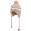 Barts Berretto Peruviano Lotey Bambini/Donna - Beanie Lavorato a Maglia con Fodera Inverno Autunno/Inverno - Taglia Unica Beige