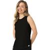 Merino.tech Canotta Lana Merino Donna - Canottiera Donna Intimo Lana Merino Donna Attiva Lightweight per Sport e Quotidiano (Medium, Black Highneck)