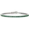 Mabina Gioielli - Bracciale Donna - Tennis Donna in Argento con smeraldi Sintetici - 533668-M