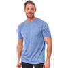 Merino.tech Maglietta Lana Uomo - 100% Biologica Merino, Intimo Lana Merinos Uomo Leggero (Woodland Grey Blue, M)