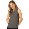 Merino.tech Maglietta Donna - T Shirt Lana Merino Manica Corta, 100% Intimo Lana Merinos Donna (Perfect Grey Tank, Medium)