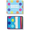 Happy Socks 2-Pack Light Blue Mix Socks Gift Set calzini colorate e divertenti in cotone