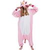 Simzoo Pigiama Intero Animali Unisex Kigurumi Adulto Carnevale Onesie Cosplay Halloween Costume per Donna Uomo Sleepwear