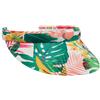 LIPODO Visiera Multicolour Flower Donna - Berretto Estivo da con Estate Primavera/Estate - Taglia Unica Bianco-Arancia