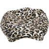 VANZACK Berretto da Donna Leopardato Regolabile in Poliestere, Stile Chic e Confortevole per Stagione di Mezzo e Autunno