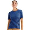 Merino.tech Maglietta Donna - T Shirt Lana Merino Manica Corta, 100% Intimo Lana Merinos Donna (Chicago Blues Crewneck, Small)