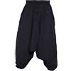 Gheri Little Kathmandu - Pantaloni ampi da uomo in cotone, tipo harem, con cavallo largo