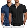 TARAINYA Polo Uomo Cotone Maniche Corte con Tasca M-4XL | 95%Cotone 5%Elastano, Collo a Contrastante, Tinta Unita, Regular Fit, Polo per Quotidiano e Golf, Estivo