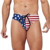 GFM® Slip da bagno da uomo, motivo bandiera USA stelle e strisce - Costumi da bagno (SWM-DD), Stelle e strisce, M