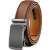 BULLIANT Cintura Uomo, Cintura Pelle 35mm,Trim Regolabile | Cintura Uomo Fibbia Automatica,Confezione Regalo