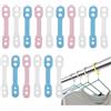 Generisch Passanti antivento, confezione da 20 fibbie in silicone, ganci distanziatori antiscivolo, per stendibiancheria, per balcone, giardino, esterni