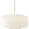 Cereria Di Giorgio - 12 Candele Galleggianti - Diametro 7 cm Altezza 3,5 cm - Colore Bianco Cloud - Durata 8 ore