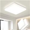 OTREN Plafoniera LED Soffitto Quadrata, 30CM 4000K 48W 4800LM, Pack of 2 | Lampada da Soffitto Moderna, Impermeabile per Bagno Cucina, Lampadario led per Soggiorno Camera Corridoio Balcone