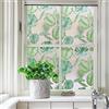 JOLIHOME Pellicola per Finestre con Privacy Colorata Adesivo per Vetro Pellicola in Vinile Smerigliato Senza Colla Riutilizzabile Film Statico Rotoli per Soggiorno Monstera Deliciosa 44.5x200cm