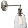 TEBUTI Lampada da parete industriale a loft bar applique da parete, vintage con campana in vetro per cucina, isola, camera da letto, bar, corridoio, ristorante, colore: rame (colore : spazzolato)