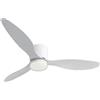 O.n Light is on ON CONNIE Ventilatore da Soffitto Bianco con Luce LED 106cm, Motore DC Silenzioso con Telecomando e Luce Regolabile
