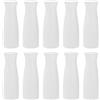 SOUJOY Confezione da 10 vasi da fiori in plastica composita, colore bianco, alto e conico, decorazione per la casa, vaso infrangibile per la decorazione del soggiorno