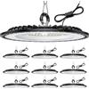 Tallflly 10 Pack 200W Faretto LED UFO, 30000LM 6000K Super Luminose Bianco Freddo LED Industriale Faretto, IP65 Impermeabile Lampada Officina, Lampada LED per Garage, Magazzini, Fabbrica, Stadio Coperto