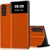 Nshkeji Cover per Samsung Galaxy Note 10 Custodia Pelle Portafoglio Flip a Libro con Porta Carte Slot Funzione Supporto Clear View Antiurto Caso Protezione Custodia per Samsung Note 10 5G Case