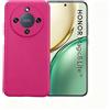 KEJI Cover per Honor Magic 8 Lite 5G Custodia in TPU, Morbido Custodia Cover Slim Anti Scivolo Custodia Protezione Posteriore Cover Antiurto per Honor Magic 8 Lite 5G (fucsia)