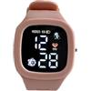 Générique Smartwatch per bambini - Display LED incorporato a forma quadrata, orologio digitale, orologio da bambino impermeabile in silicone, regalo di compleanno ideale come giocattolo educativo per studenti