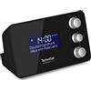 TechniSat DIGITRADIO 50 SE - Radiosveglia (DAB+/FM Tuner, display dimmerabile, sveglia con due orari programmabili, Snooze, Sleeptimer, 1,5 Watt, ingresso cuffie, ricarica USB) nero