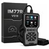 im77r Scanner OBD2 professionale per auto, V519, diagnosi OBDII EOBD, lettore e cancellazione di codici di errore motore, Check Engine, dati in tempo reale, I/M Ready, ITV, ECU, colore grigio.