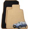 MTC Automotive Tappetini specifici per BMW, Velluto Premium Beige, Alta Qualità con Bordatura Elegante (X3 G01 2017-2024)