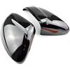ZAISCH Calotte Specchietti Per VW Per Passat Per B8 2016 2017 2018 2019 Carbon Look Nero Copertura Dello Specchio Retrovisore Laterale Specchio Cap Housing Guscio Specchietto (Misurare : Bright black)