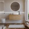 DEGHI Mobile bagno sospeso 100 cm 1 cassetto rovere acero con top - Nova