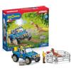 SCHLEICH 41464n Veicolo fuoristrada con avamposto dinosauro giocattolo Playset per bambini dai 4 ai 12 anni