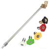 MoSundi Per Karcher K2 K3 idropulitrice estensione bacchetta con struttura in acciaio inox e cinque posizioni ugelli spray (C)