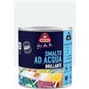 BOERO Fai da Te, Smalto Brillante all'Acqua, per Interno/Esterno, Inodore, Pronto all'Uso, Non Colante, Per Ferro, Legno, PVC, Muro, Formato da 0,5L, Colore Bianco Ghiaccio