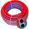 DORALO Tubo Per Aria Compressa E Sicurezza, Per Torcia A Doppia Saldatura, In Acetilene Per Ossigeno, Diametro Interno: 6 Mm, Esterno: 12 Mm (Rosso E Blu), 15m