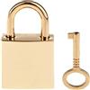 Tiuimk Piccolo lucchetto quadrato dorato chiaro - mini lucchetto in metallo per portagioie e bagagli che mostra un gusto unico