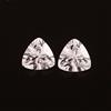 5x5 MM - Naturale Ceylon Bianco Zaffiro Loose Cubico Gemma Taglio Combinato Paio