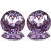 AAA Naturale Ceylon Violetto Spinello Rotondo Loose Gemma Taglio Combinato Paio