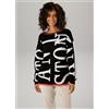 Aniston Maglione Con Stampa Nera ANISTON (fm164-5)