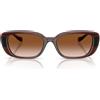 Versace VE4504D 533213 - Occhiali da Sole Marrone Trasparente con Lenti Marrone Sfumato