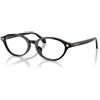 Versace VE3393D GB1 - Occhiali da Vista Donna Nero Lucido con Medusa Dorata