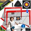 Kesser Set di 2 porte da calcio KESSER® | Fantastico regalo per bambini, per uso interno ed esterno in giardino: antiscivolo - Accessori per l'allenamento inclusi: coni, bersaglio, borsa sportiva, pompa per palloni
