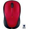 LOGITECH Mouse wireless Logitech M235, rosso, design compatto, rivestimento in gomma liscia, rotella di scorrimento fluida