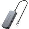 Conceptronic ABBY24G replicatore di porte e docking station per laptop Cablato USB 3.2 Gen 1 (3.1 Gen 1) Type-C Grigio