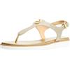 Michael Kors Sandalo infradito Val Donna, Oro chiaro, 37 EU