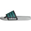 adidas Adilette Shower Slides, Infradito Unisex - Adulto, Nucleo Nero Pure Teal Grigio Due, 49.5/50 EU