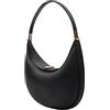 Generic Borsa: borsa a tracolla da donna | Borsa a tracolla a mezza luna, borsa curva in pelle, borsa tote crescentt, borse a tracolla a mezza luna, borsa 4 in 1 alla per lavoro e appuntamenti, Nero