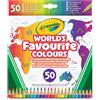 BINNEY&SMITH - CRAYOLA Crayola World's Favourite Colours 50 Matite Colorate