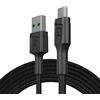Green Cell Cavo USB-A - Micro USB 1.2m Cavo di ricarica nero Alta velocità Compatibile con Quick Charge 3.0 per Samsung, Xiaomi, Huawei, Kindle, Nexus, Telefoni Android